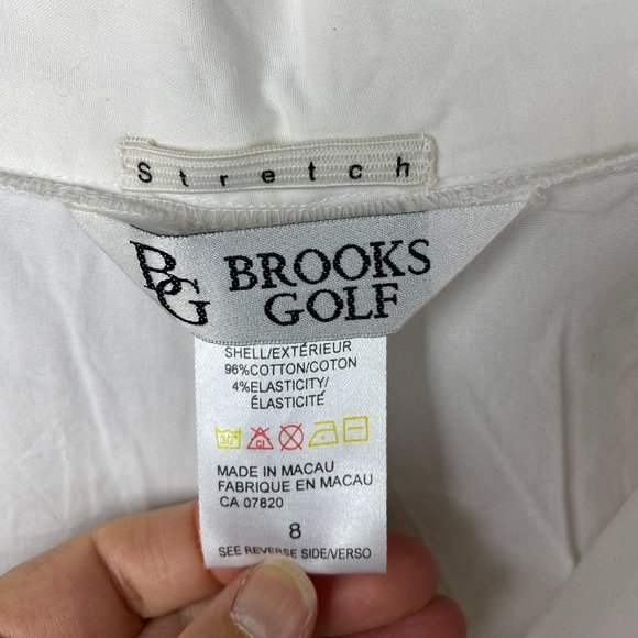 Brooks white bermuda shorts size 8 - Picture 4 of 5